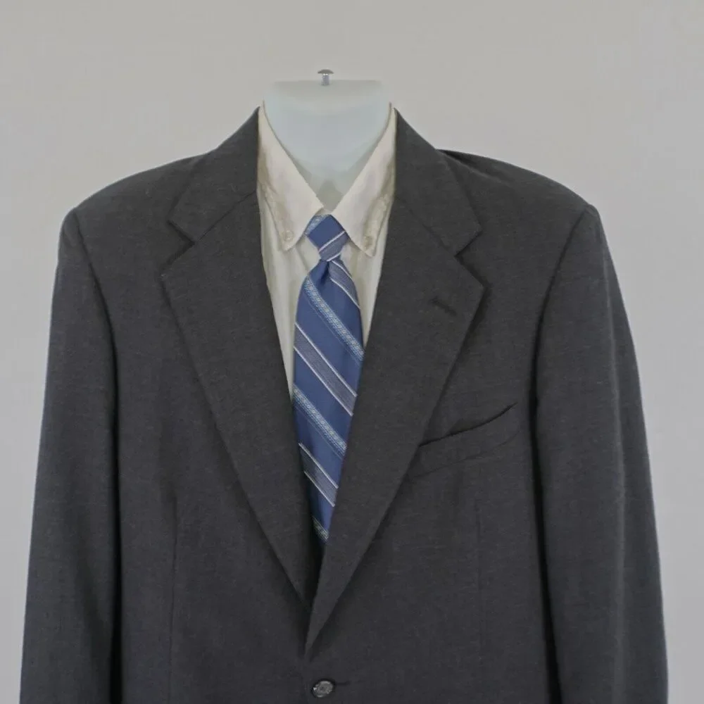 Jos A Bank Executive Collection Gray Wool Blazer 42R 2‎ Button